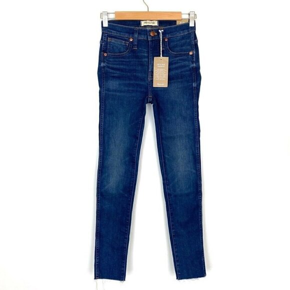 Madewell Denim - Madewell Slim Skinny Jeans Raw Hem High Rise 24